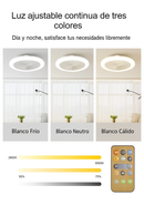 Ventilador Led 3 en 1 Iluminación y Frescura