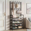 2 en 1 - Zapatero Perchero Organizador 5 Niveles - 50% OFF