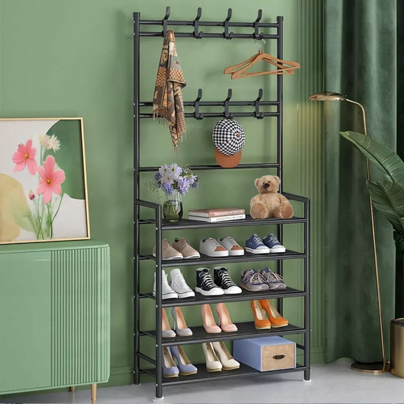 2 en 1 - Zapatero Perchero Organizador 5 Niveles - 50% OFF