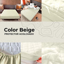 PROTECTOR DE COLCHÓN ANTIFLUIDO ACOLCHADO + ¡2 Fundas de Almohada de REGALO!