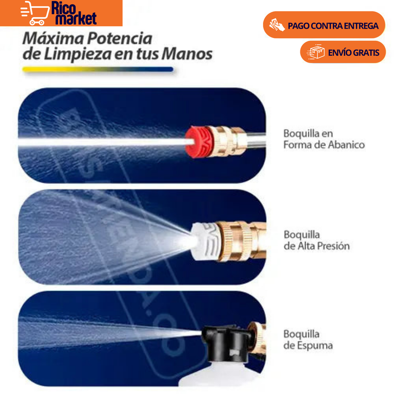 HIDROLAVADORA INALAMBRICA DE ALTA PRESION CON DOS BATERIAS + MALETIN Y GRATIS