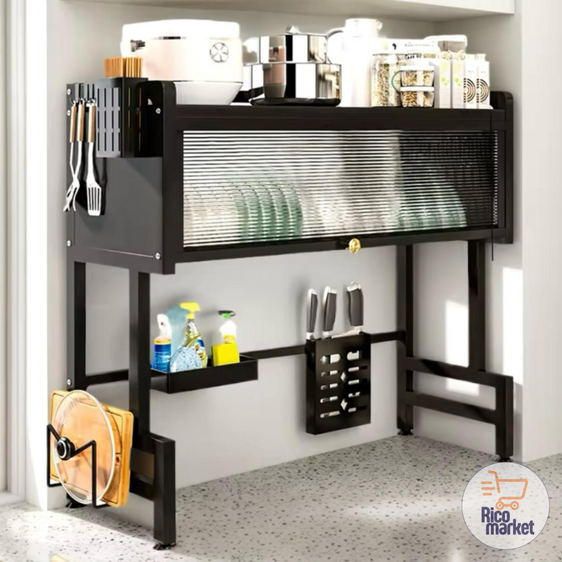 ESCURRIDOR DE PLATOS GRANDE EN ACERO INOXIDABLE | 50% DE DESCUENTO HOY