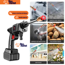 HIDROLAVADORA INALAMBRICA DE ALTA PRESION CON DOS BATERIAS + MALETIN Y GRATIS