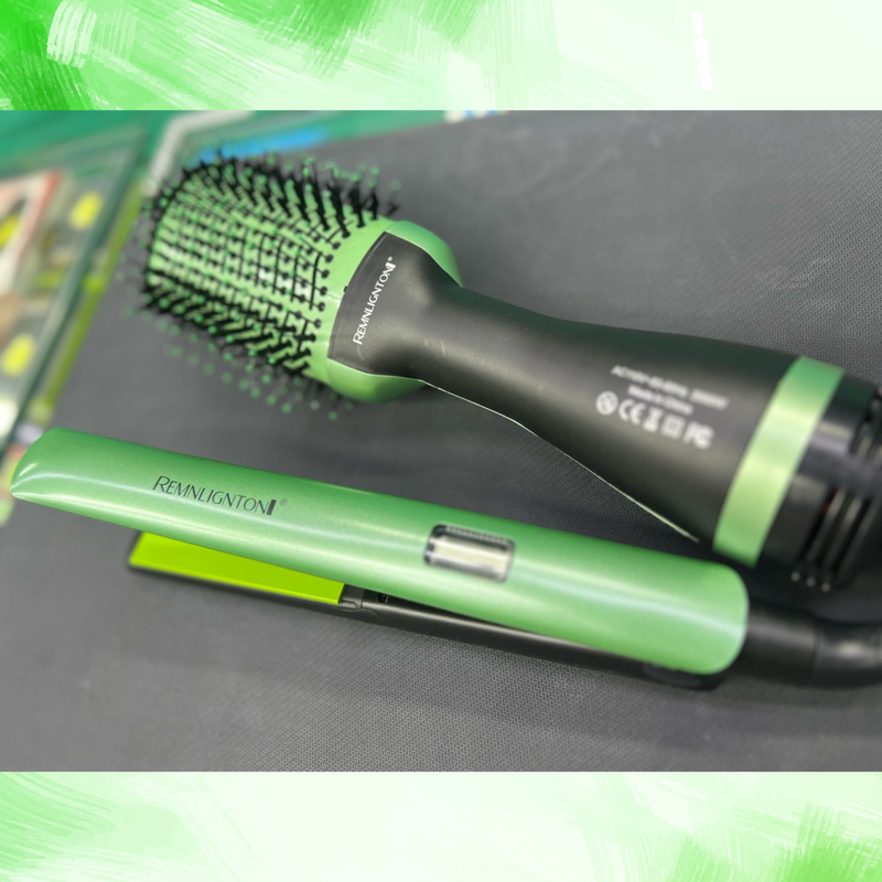 2 en 1 | Plancha Y Cepillo Secador Avocado COMBO