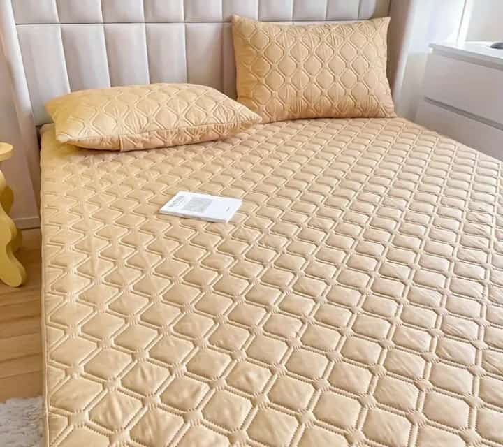 PROTECTOR DE COLCHÓN ANTIFLUIDO ACOLCHADO + ¡2 Fundas de Almohada de REGALO!