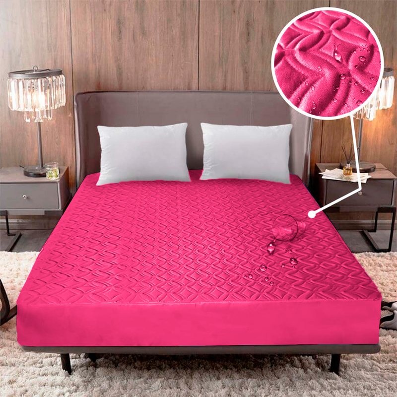 100% IMPERMEABLE | PROTECTOR DE COLCHÓN ACOLCHADO + ¡2 Fundas de Almohada de REGALO!