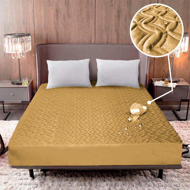 100% IMPERMEABLE | PROTECTOR DE COLCHÓN ACOLCHADO + ¡2 Fundas de Almohada de REGALO!