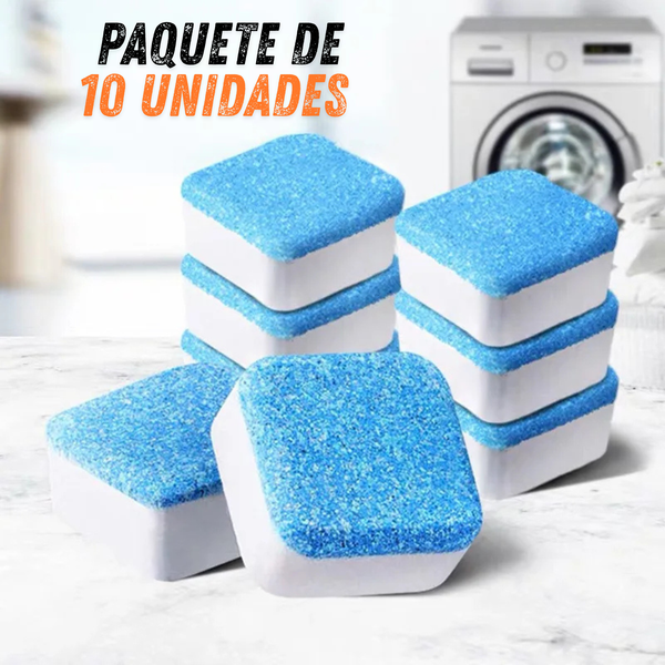 💦EcoWash Pastillas de Limpieza para Lavadora | Pack de 10und🫧