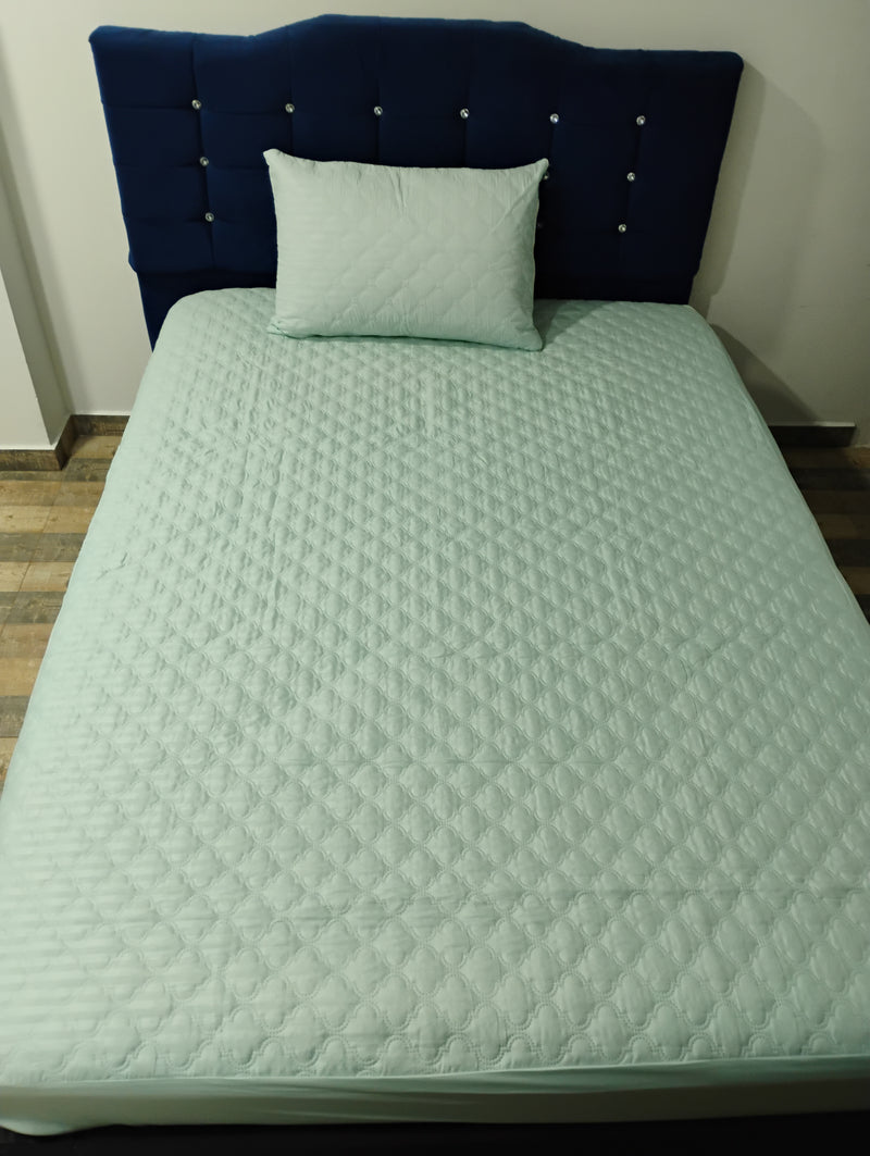 PROTECTOR DE COLCHÓN ANTIFLUIDO ACOLCHADO + ¡2 Fundas de Almohada de REGALO!