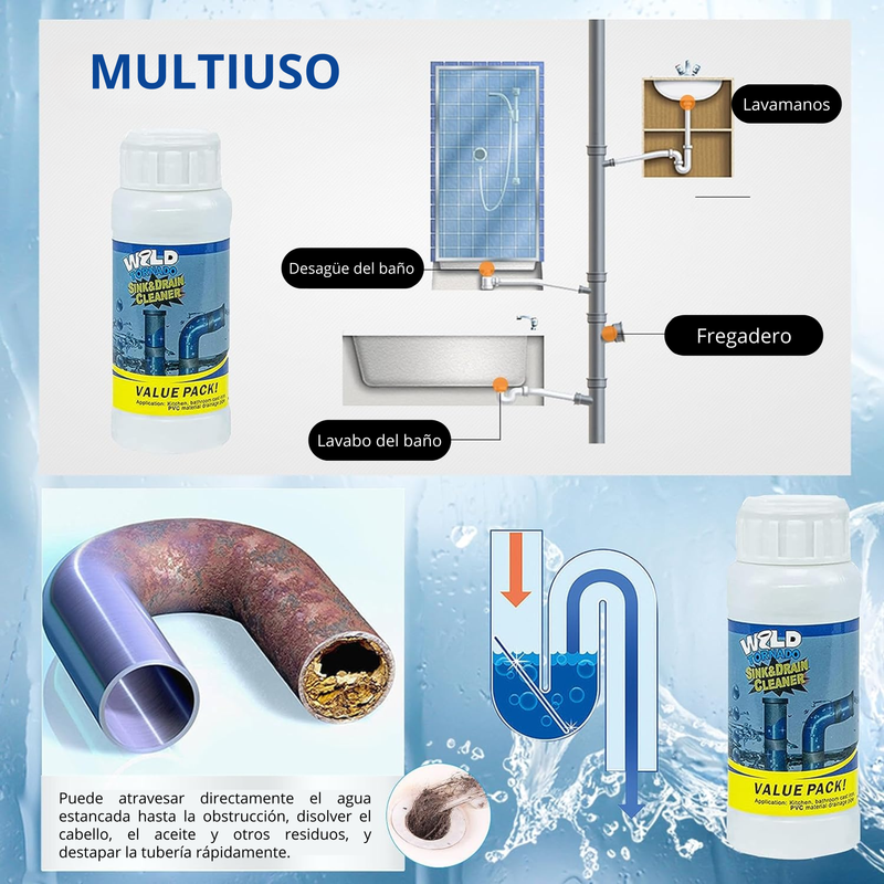 Compra 1 y llevate 2 | Super Cleaner Prime™ - Limpiador de Fregadero 💧🛠️